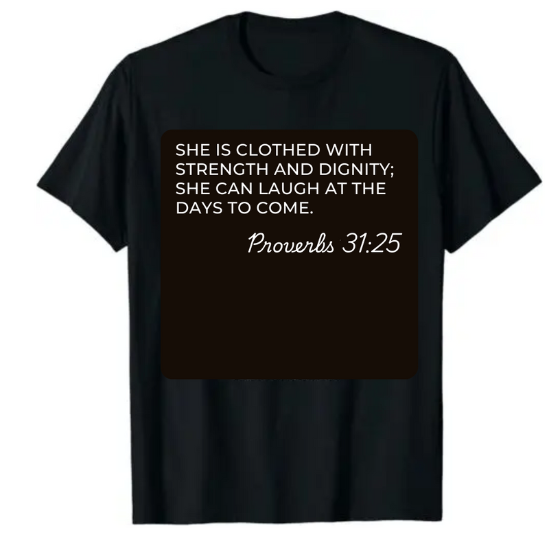 Empowering Christian T-shirts with Bible Verses