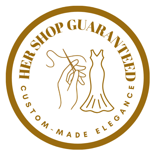 Her Shop Quality Guaranteed – Her Shop, every dress is crafted with precision, passion, and care. From the finest fabrics to expert tailoring, we guarantee quality you can see and feel. Each custom-made gown is designed to fit beautifully, last gracefully, and make your special day unforgettable. If it’s from Her Shop, it’s more than a dress—it’s a promise of elegance, craftsmanship, and trust.