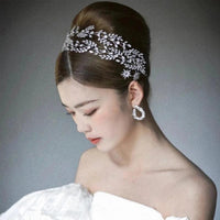 Irregular Zircon Wedding Hairband – Crystal Crown Bridal Hair Jewelry for Evening & Weddings