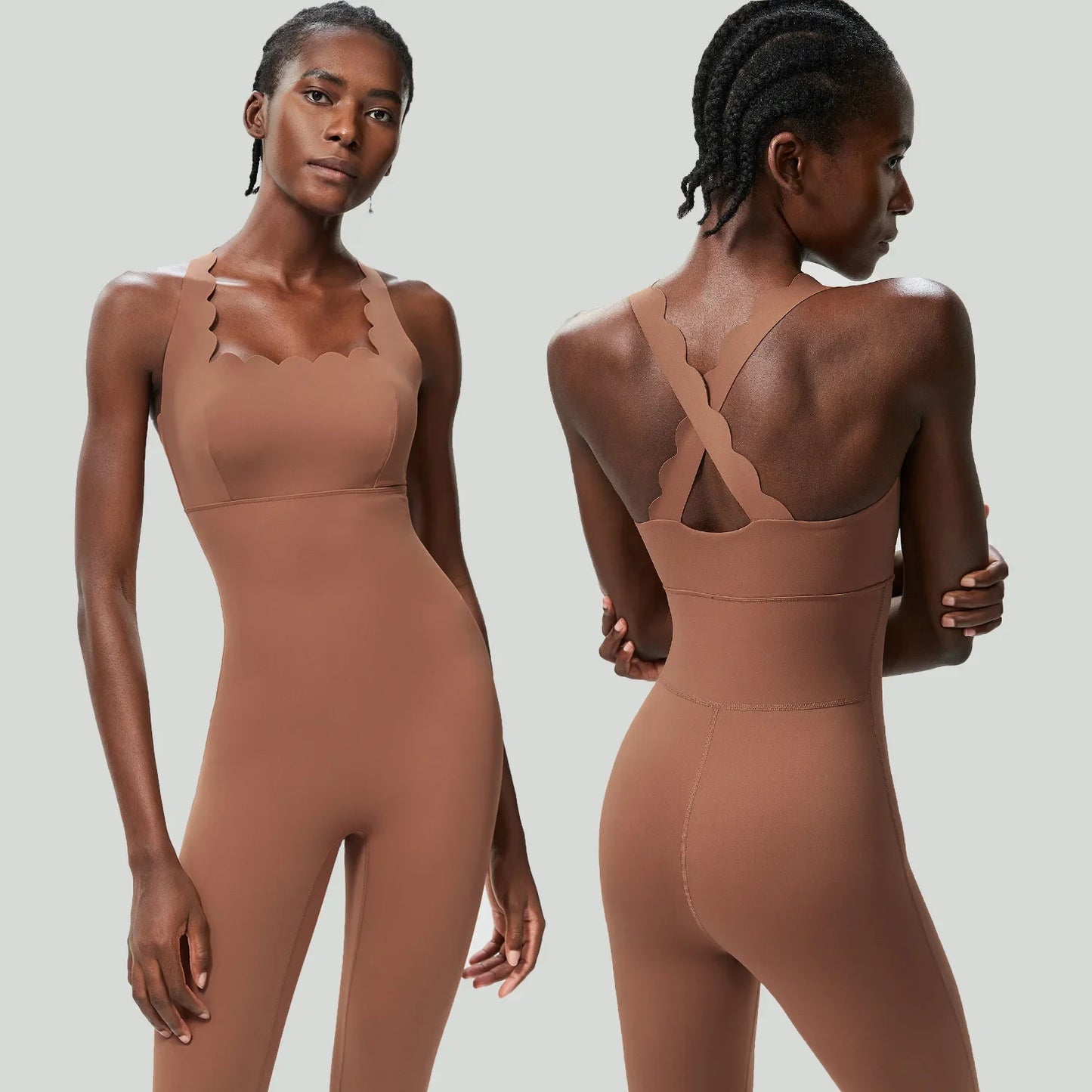One-Piece Yoga Jumpsuit Women Gym Running Suit Super Soft Slim Fit Fitness Onesie Breathable High Stretch Workout Clothes Tights