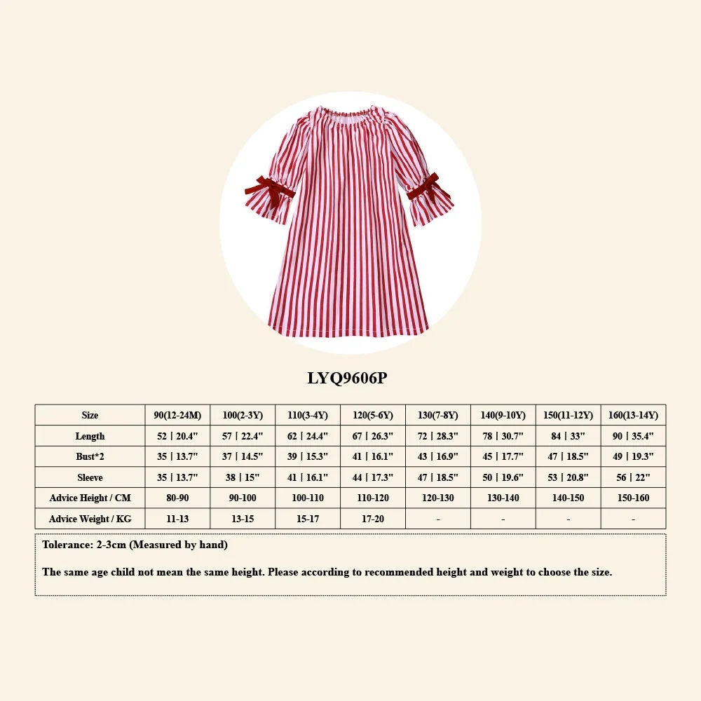 Kids Christmas Pajama & Outfit Sets for Girls and Boys – Red Stripe Holiday Sleepwear (1–14T)