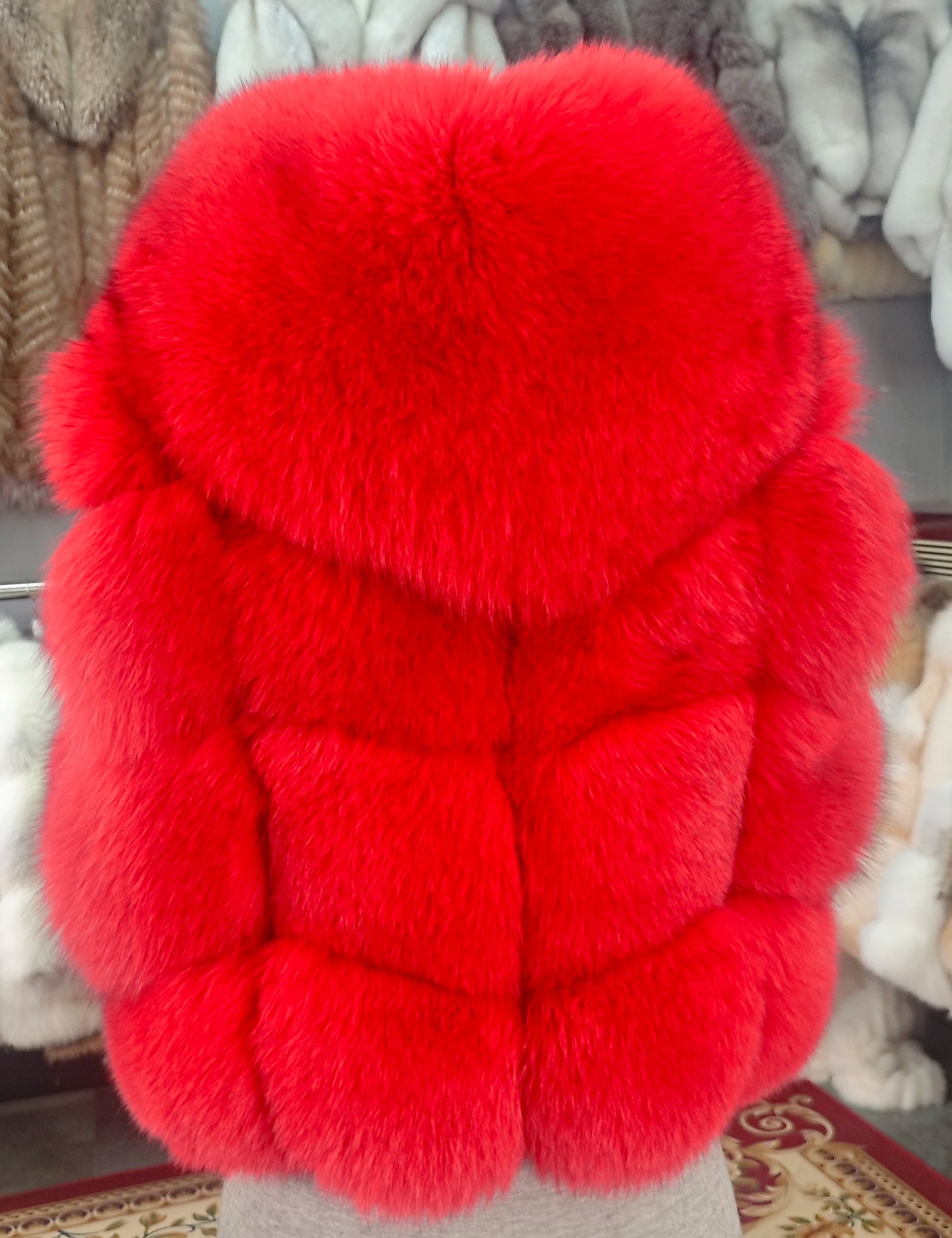 Real Fox Fur Vest Women's Genuine Silver Fox Short Jacket Sleeveless Hooded Fashion Casual Coats