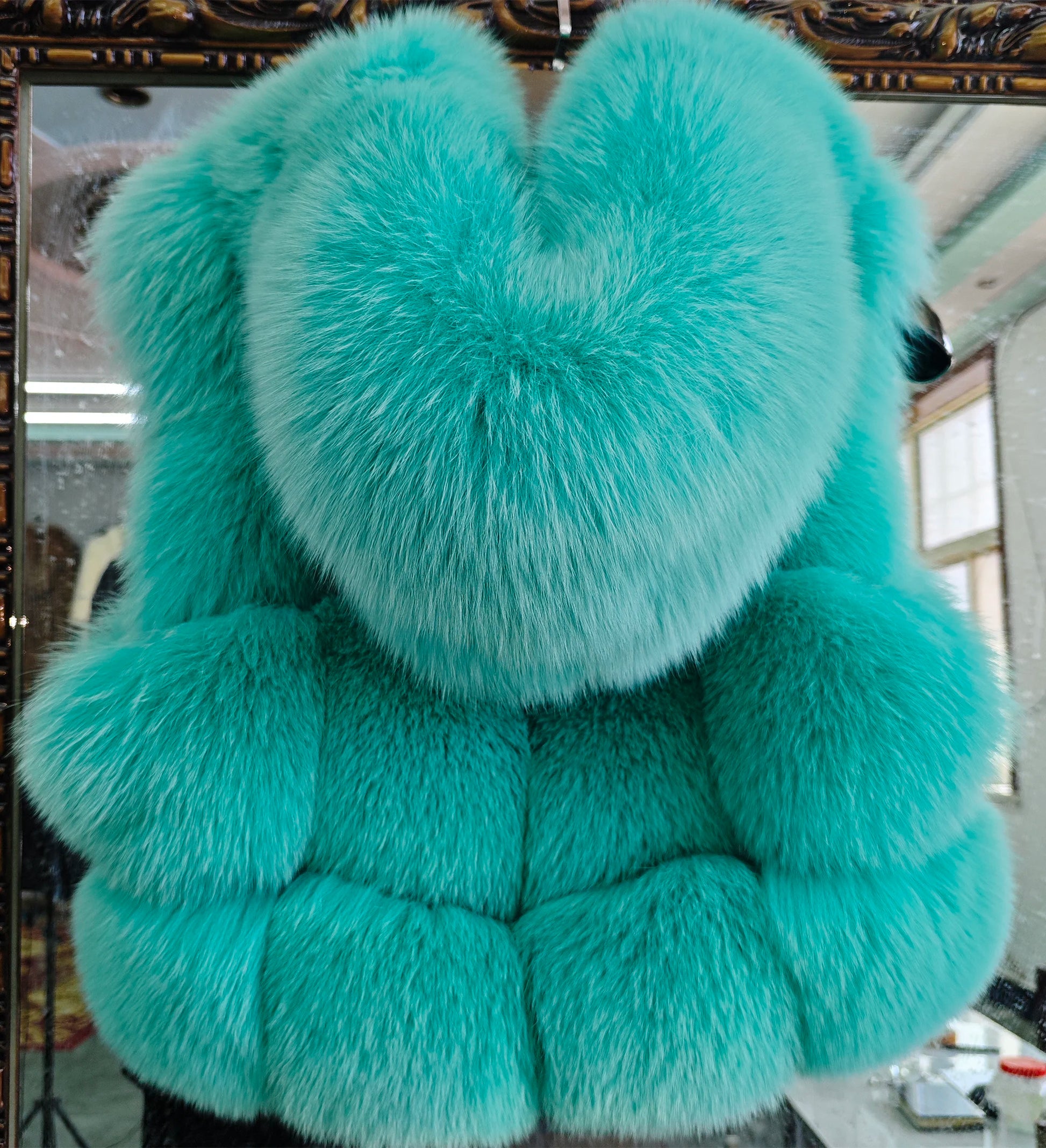 Real Fox Fur Vest Women's Genuine Silver Fox Short Jacket Sleeveless Hooded Fashion Casual Coats