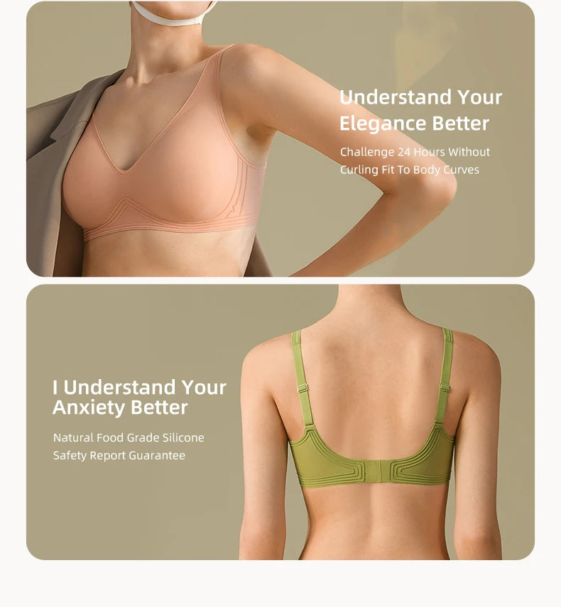 Seamless Push Up Bra for Women Wireless Padded Smooth Invisible Comfortable Bra Woman Breathable Bralettes Woman MX179
