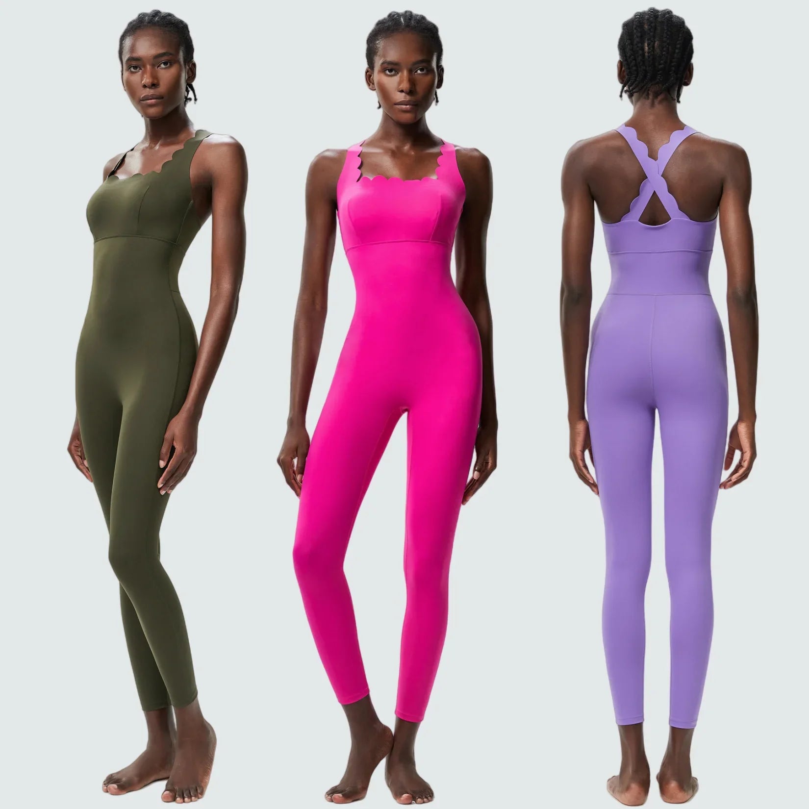 One-Piece Yoga Jumpsuit Women Gym Running Suit Super Soft Slim Fit Fitness Onesie Breathable High Stretch Workout Clothes Tights - HER SHOP