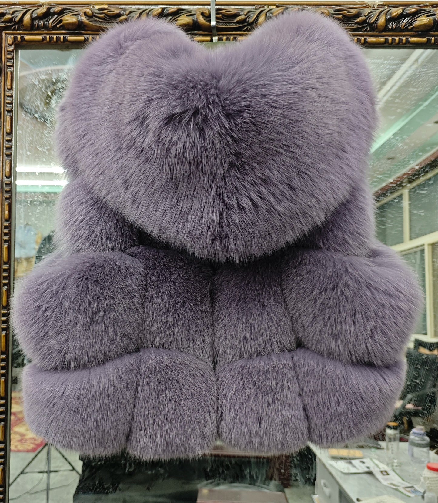 Real Fox Fur Vest Women's Genuine Silver Fox Short Jacket Sleeveless Hooded Fashion Casual Coats