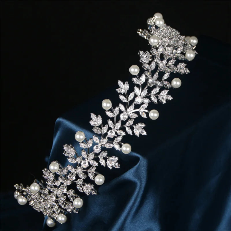 Luxury Bridal Hair Accessories | Cubic Zirconia, Pearl Tiaras & Crowns