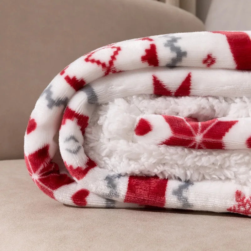 Nordic Christmas Throw Blanket