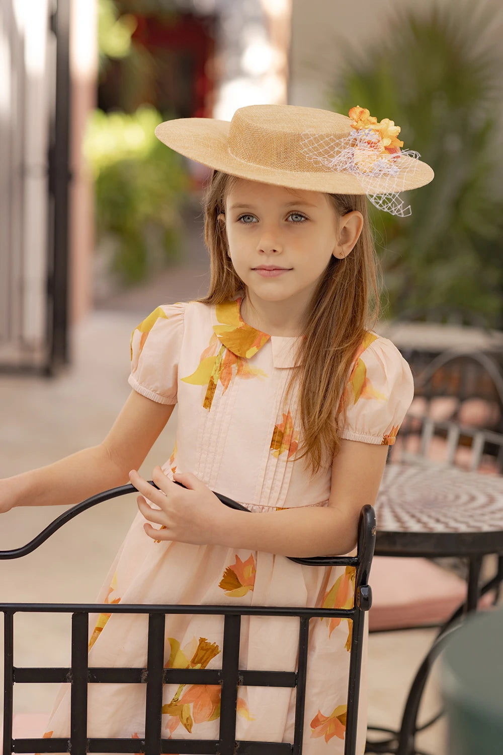 Spanish Sunset Collection SS26 Girls Puff Sleeves Dress Embroidery Sweater Boy V-neck Blazer Brothers Sisters Family Matching