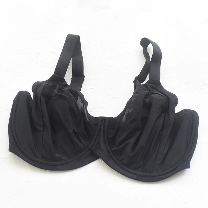 Womens Plus Size Minimizer Bra Full Coverage Non Padded Underwire Female Breathable Plus Size Lingerie 34 36 38 40 42 DD E F G H