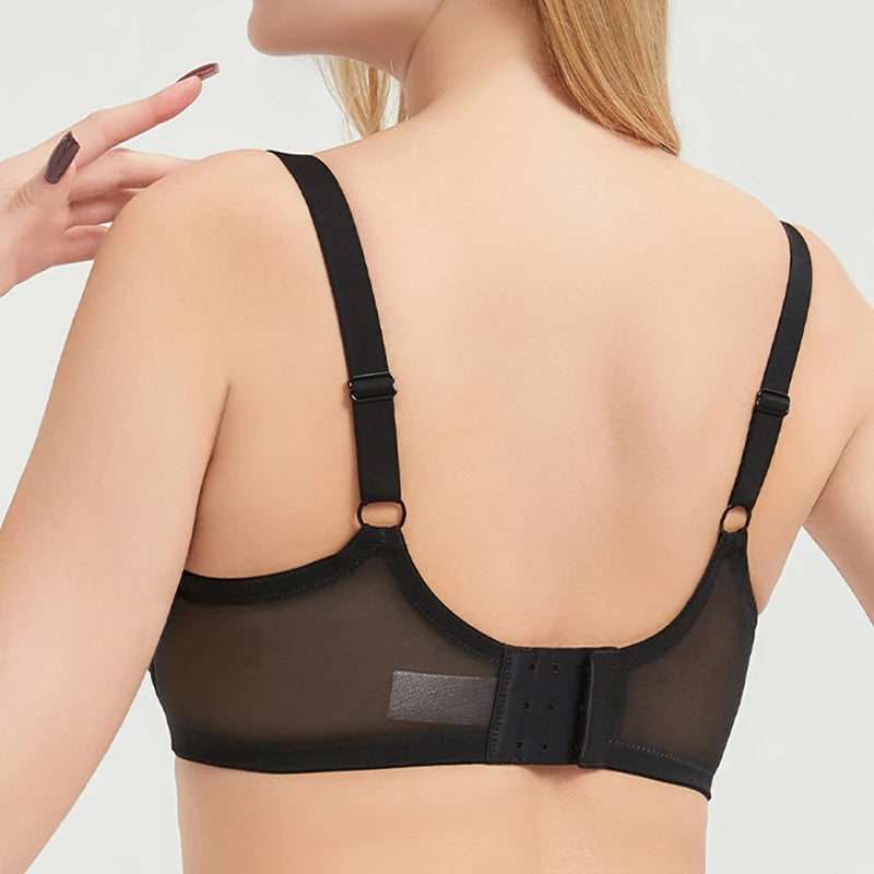 Womens Plus Size Minimizer Bra Full Coverage Non Padded Underwire Female Breathable Plus Size Lingerie 34 36 38 40 42 DD E F G H