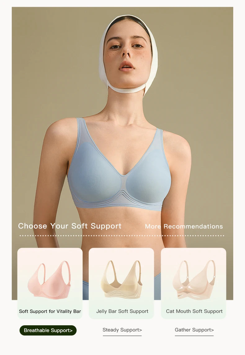 Seamless Push Up Bra for Women Wireless Padded Smooth Invisible Comfortable Bra Woman Breathable Bralettes Woman MX179