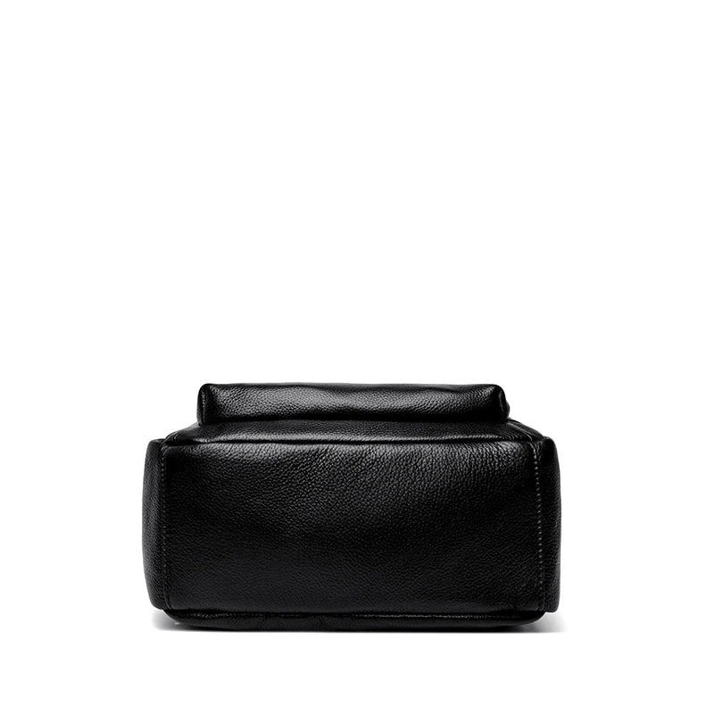 Genuine Leather Women's Backpack Fashion and Elegant Bag Soft Leather Solid Backpack Zipper Comfortable Bag For Ladies Designer