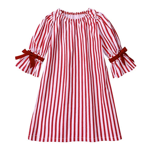 Kids Christmas Pajama & Outfit Sets for Girls and Boys – Red Stripe Holiday Sleepwear (1–14T)