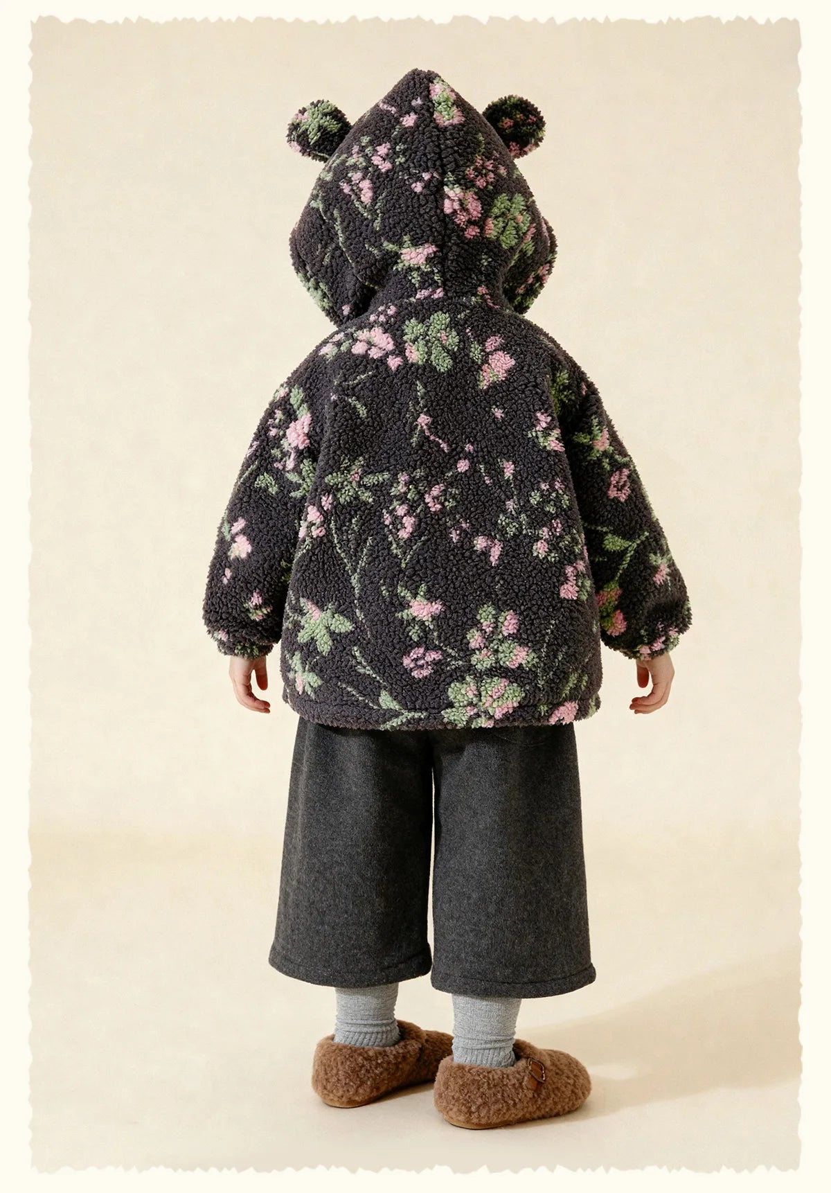Kids Polar Fleece Bear Ear Hoodie – Winter Warm Zipper Jacket