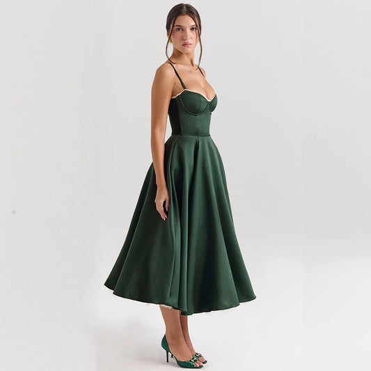 Summer Green Floral Print Bodycon Dress – Sexy Mesh, High Slit, Elegant Women’s Party & Wedding Guest Dress - HER SHOP