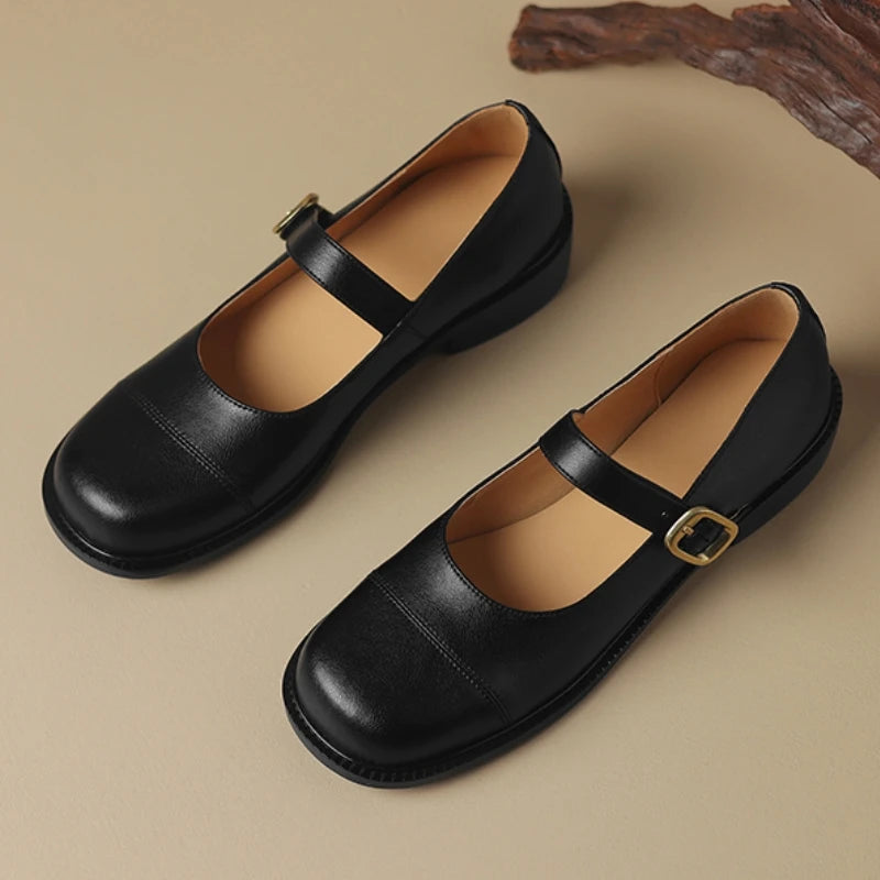 Women's Loafers – Casual Genuine Leather Flats, Student Footwear, Creepers, Oxford Shoes, Large Sizes up to 45–48