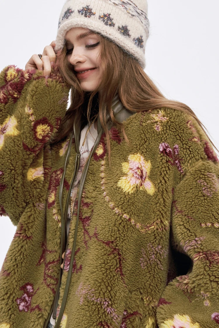 New Arrivals Floral Graphic Coat For Women