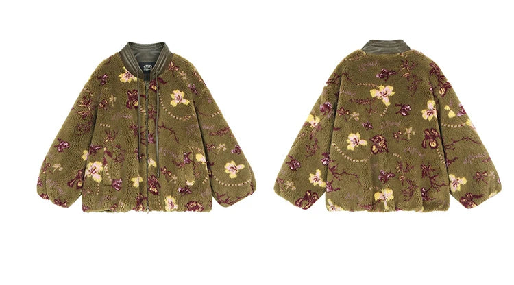 New Arrivals Floral Graphic Coat For Women
