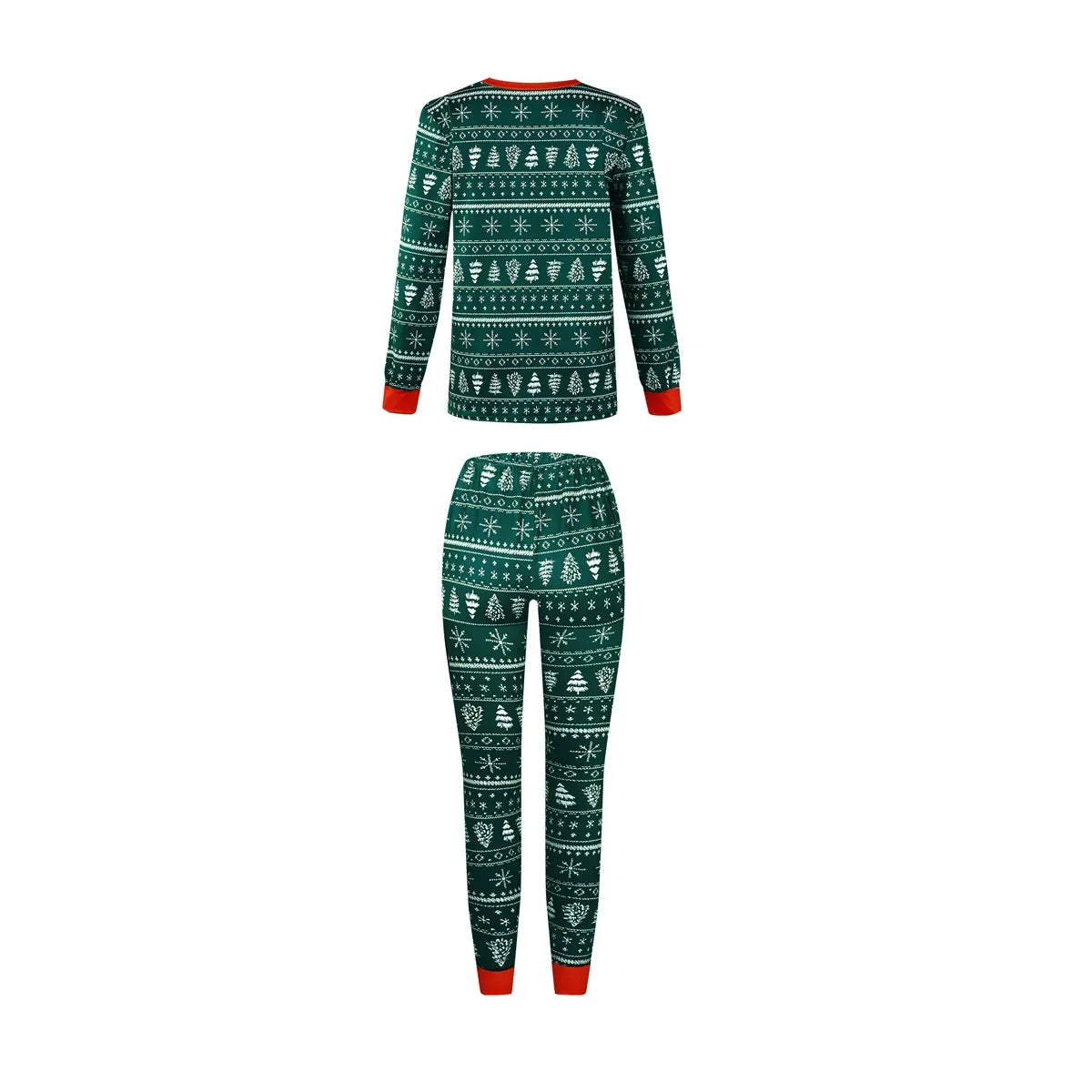 Christmas 2025 Family Matching Outfits Allover Print Mom Dad Kids 2 Pieces Pajamas Set Sleepwear Baby Romper Xmas Look Pyjamas