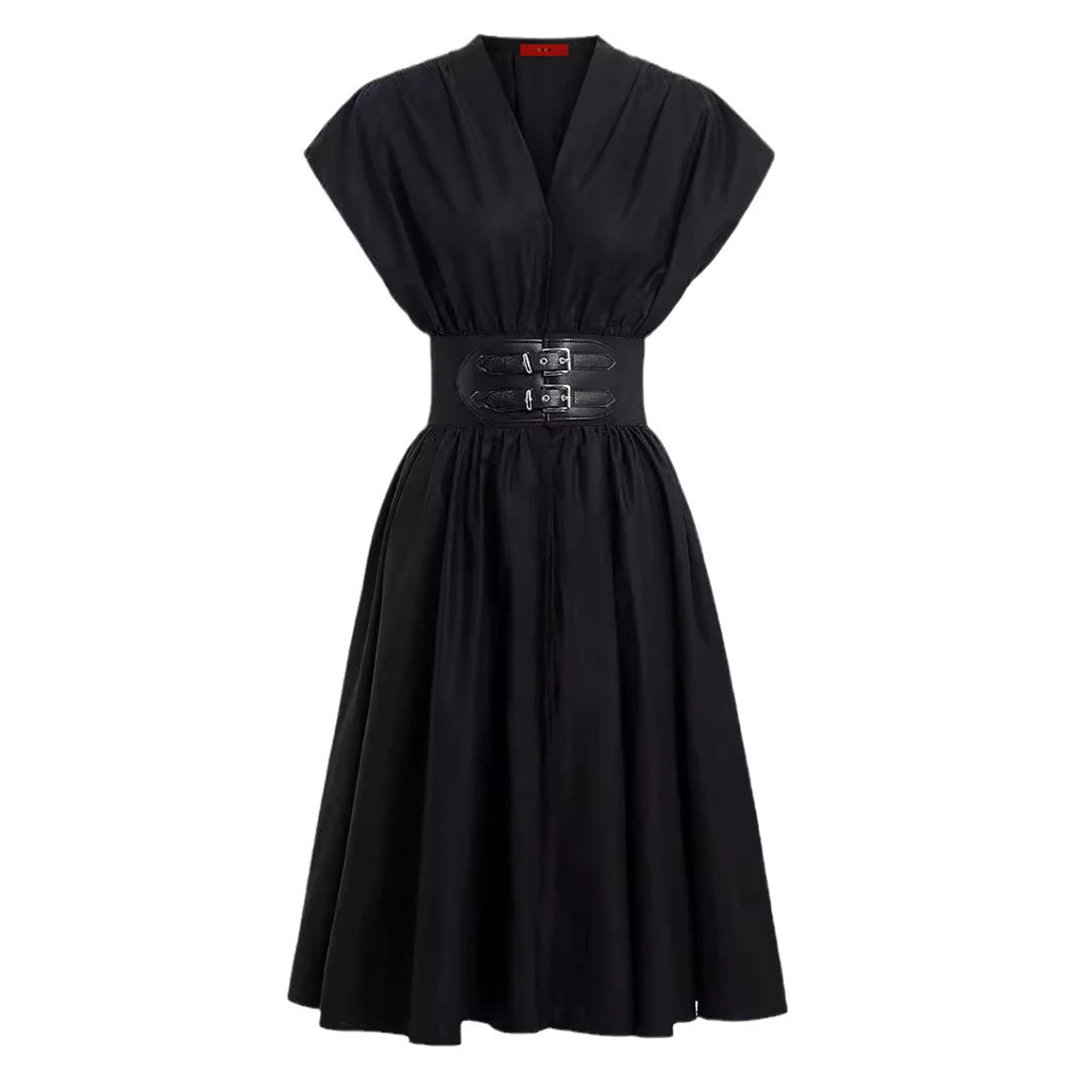 V-Neck Sleeveless A-Line Office Party Dress