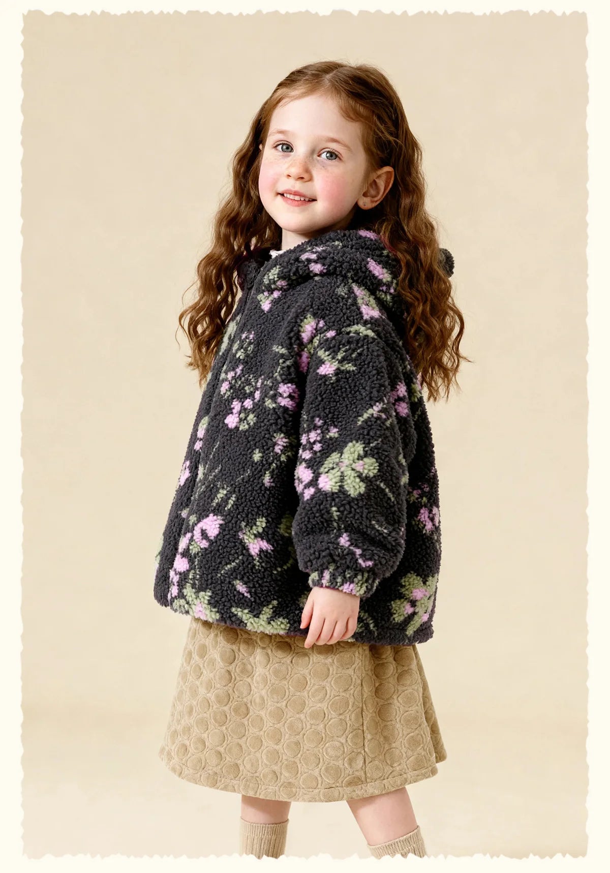 Kids Polar Fleece Bear Ear Hoodie – Winter Warm Zipper Jacket