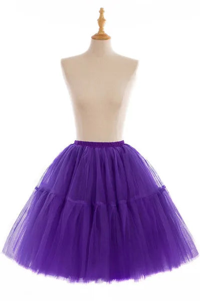 Elegant High Waist Tulle Tutu Skirt – Puffy Mesh Short Pettiskirt for Party, Prom, or Dance