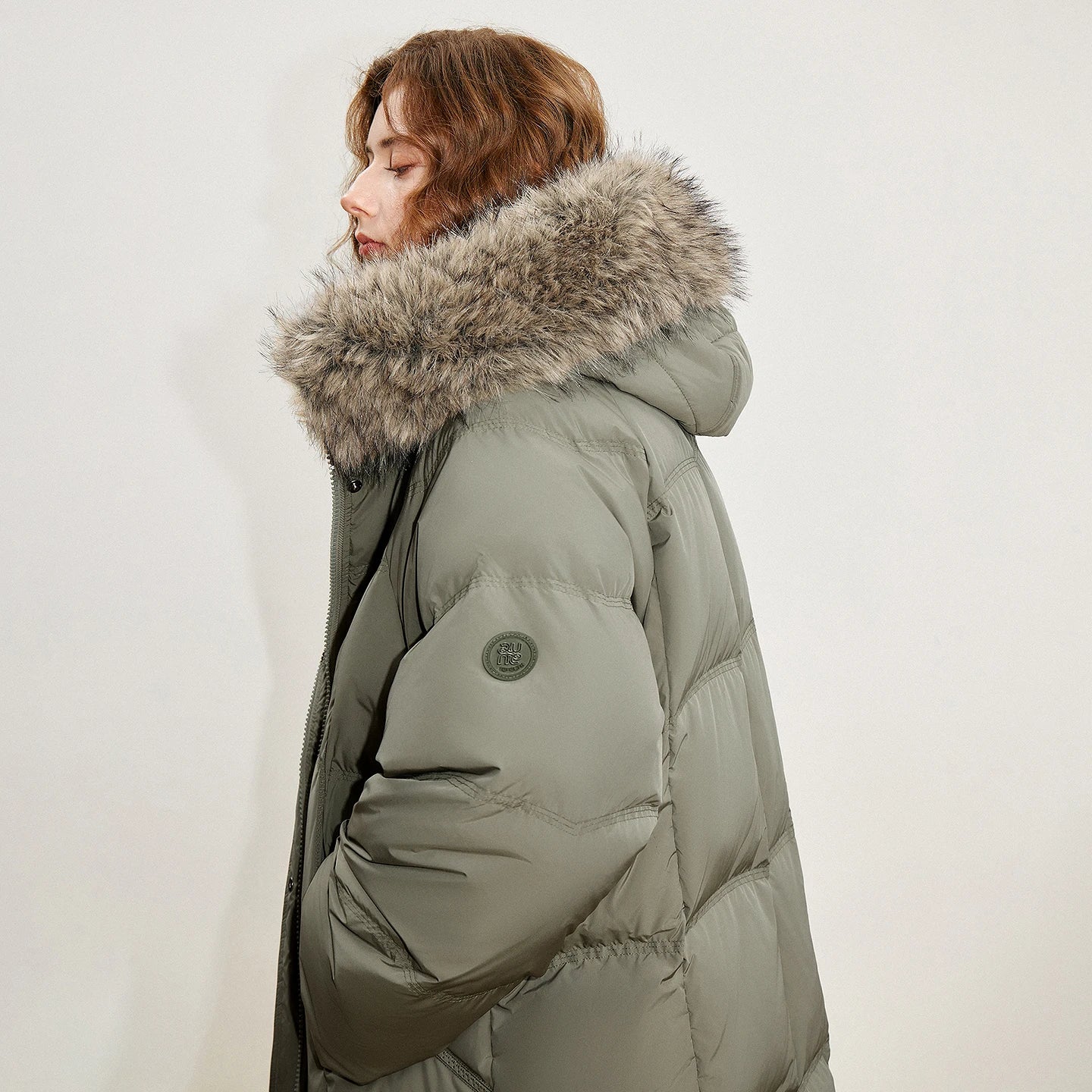 Women 90% White Duck Down Thick Down Jacket 2025 Winter New Fur Collar Hooded Extra Long Warm Jacket Coat