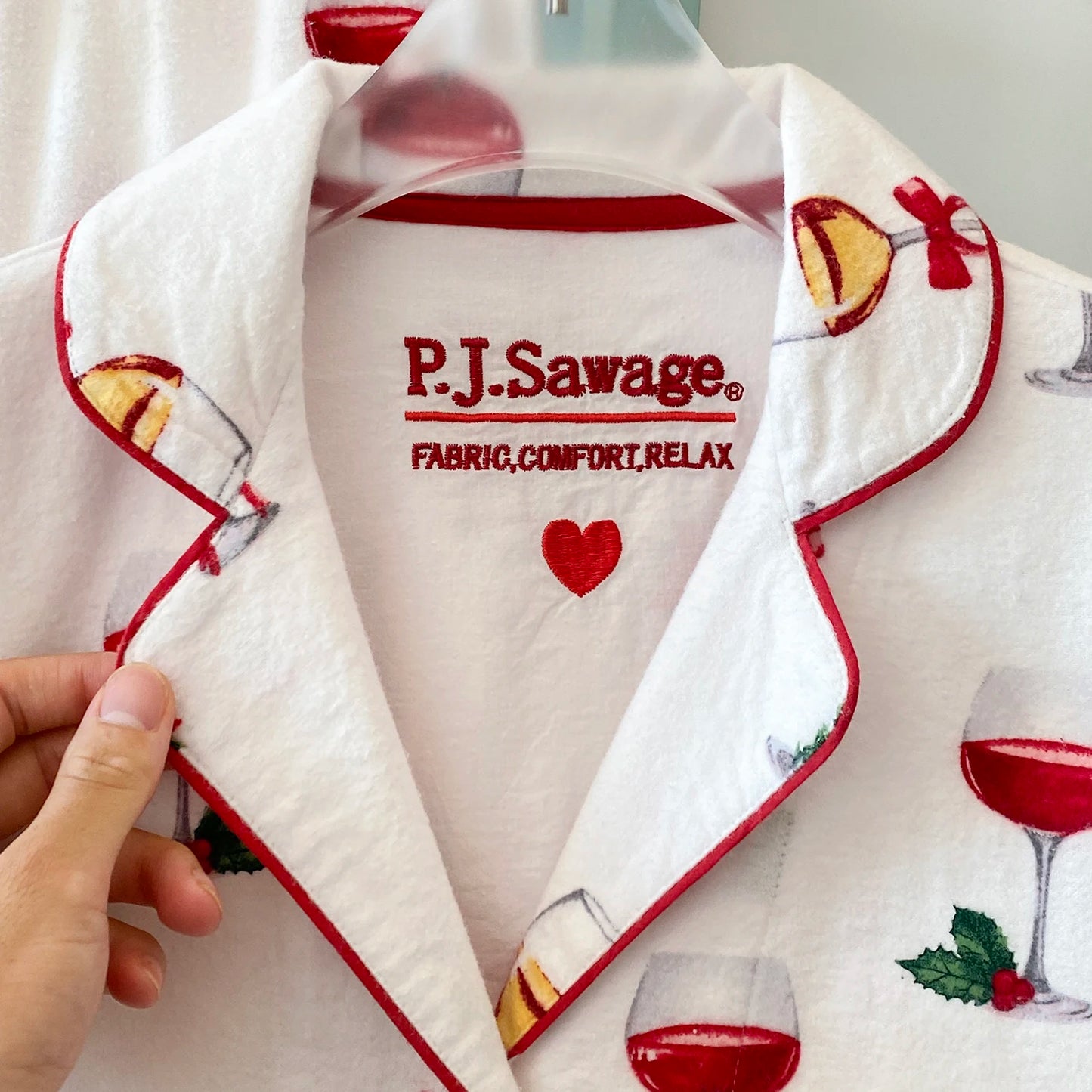 Women’s Cotton Cartoon Pajama Set – Long Sleeve Shirt & Pants Holiday Loungewear