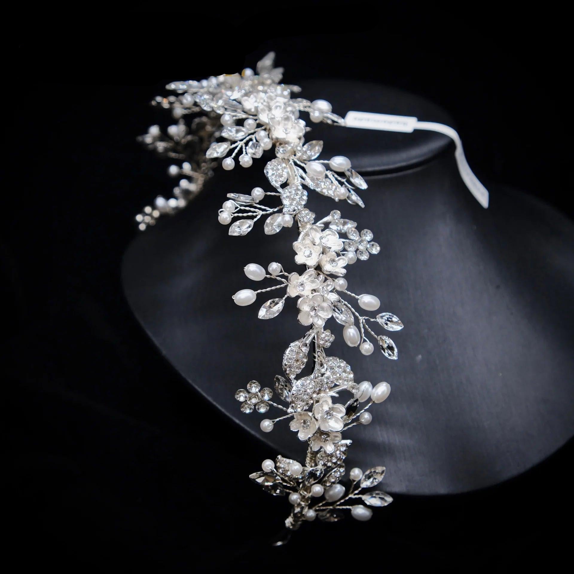 Handmade Crystal Tiara - Elegant Bridal Headpiece for Wedding Accessory and Women's Fashion Gift
