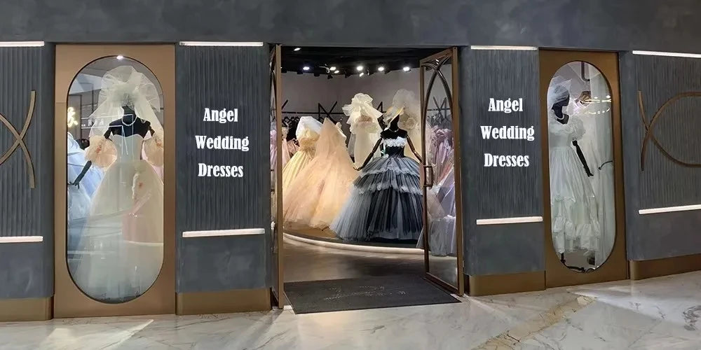 Ranmo New 2025 White A Line Wedding Dress Off Shoulder Long Sleeve Lace Wedding Gowns Luxury Boho Long Bridal Dress Customised