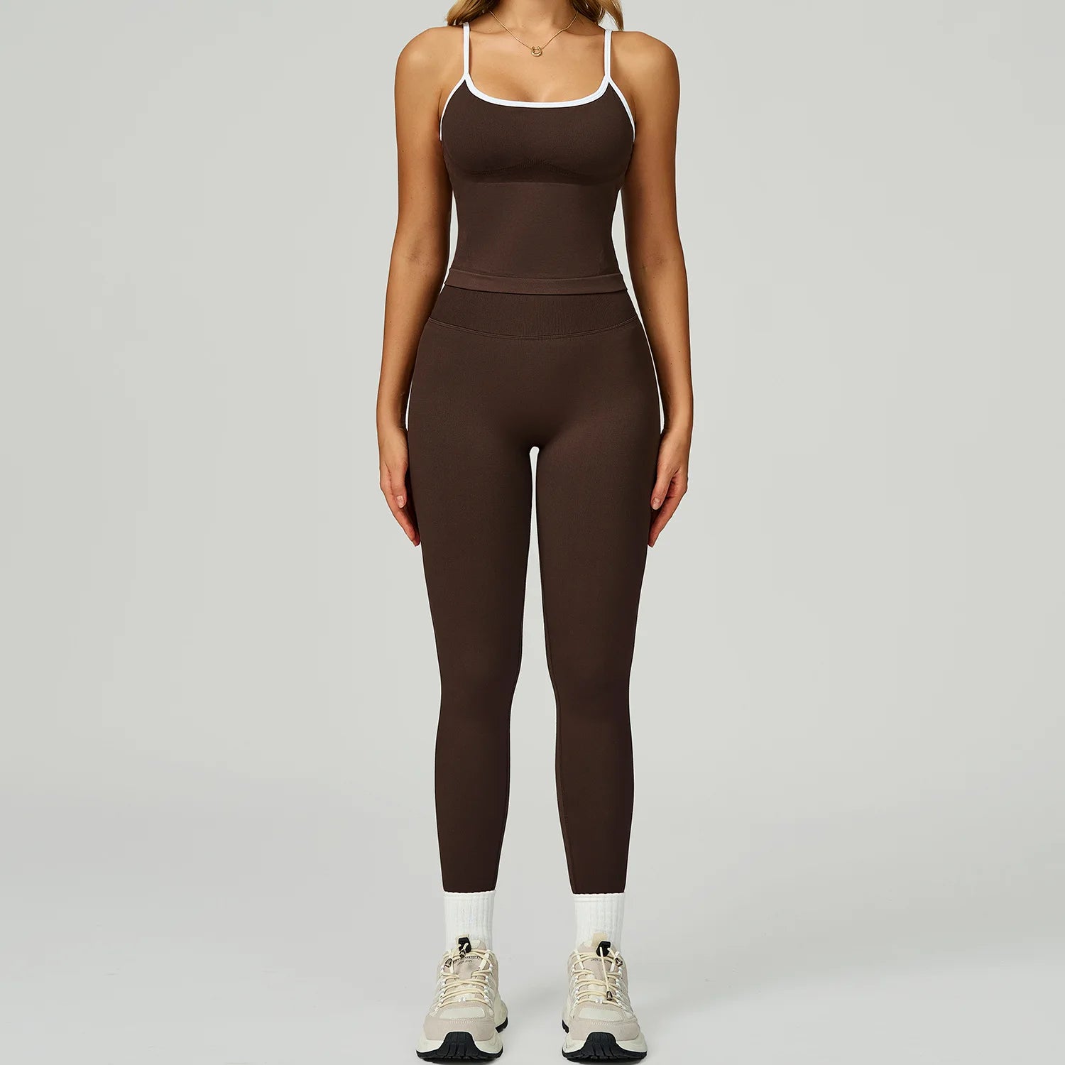Seamless Yoga Set 2PCS Gym Workout Clothes Women Tracksuit Push Up Bra High Waist Leggings Fitness Top Sportswear Sports Suits