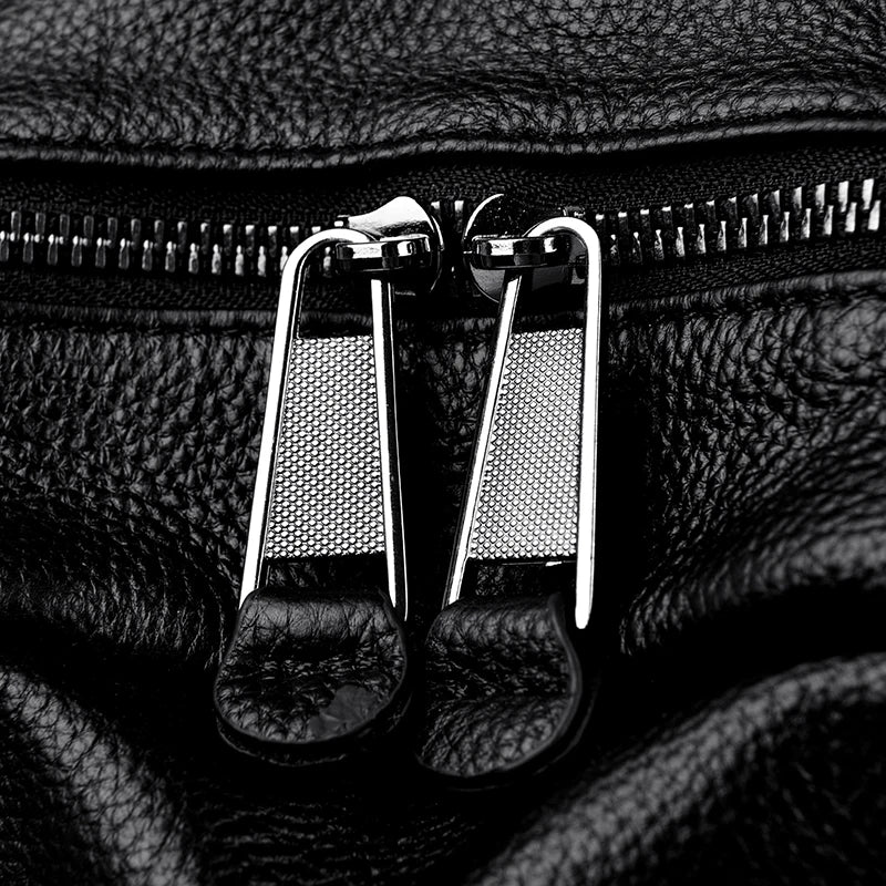 Genuine Leather Women's Backpack Fashion and Elegant Bag Soft Leather Solid Backpack Zipper Comfortable Bag For Ladies Designer