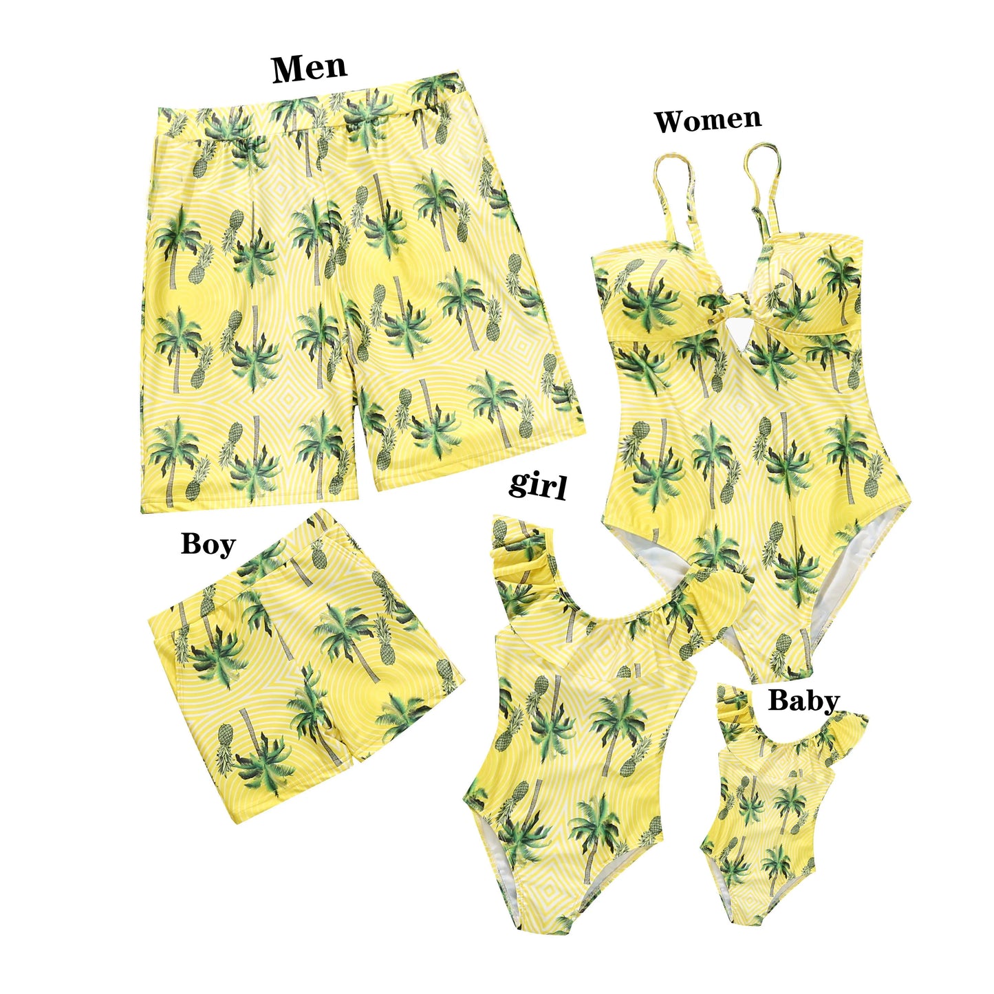 Family Swimsuit Mother Daughter Swimwear Father Son Swim Shorts 2023 Summer Striped Mom And Daughter Bikini Suit Matching Outfit