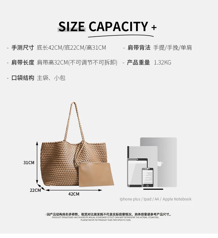 New Luxury Women Shoulder Bag Lightweight Crossbody Tote Handbag Large Capacity Fashion Trend