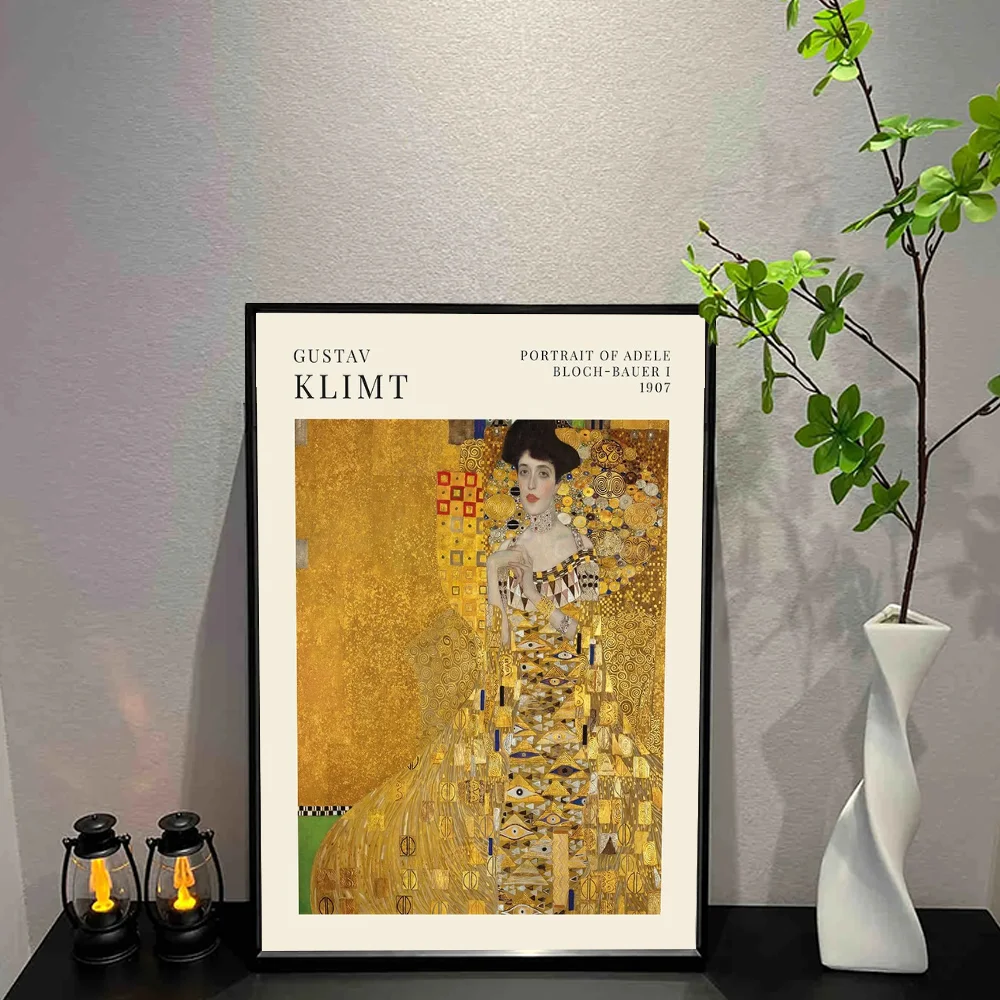 G-Gustav Klimt Poster Wall Art Print Poster Decorative Mural Modern Home Decor Birthday Gift Unframed Canvas Garage Room