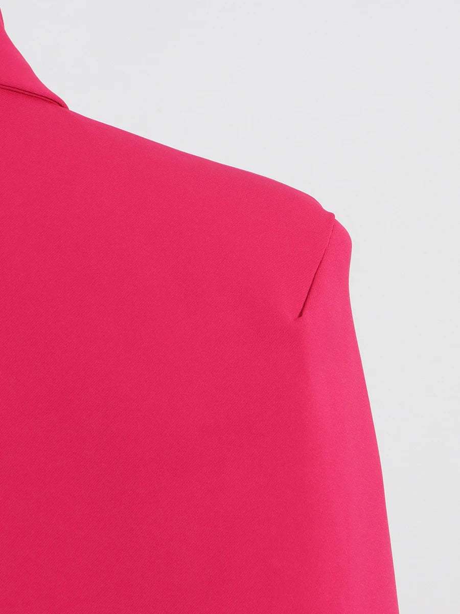 Luxury Patchwork Sequined Women’s Coat – Lapel Open-Stitch Slim Fit Fashion Outerwear