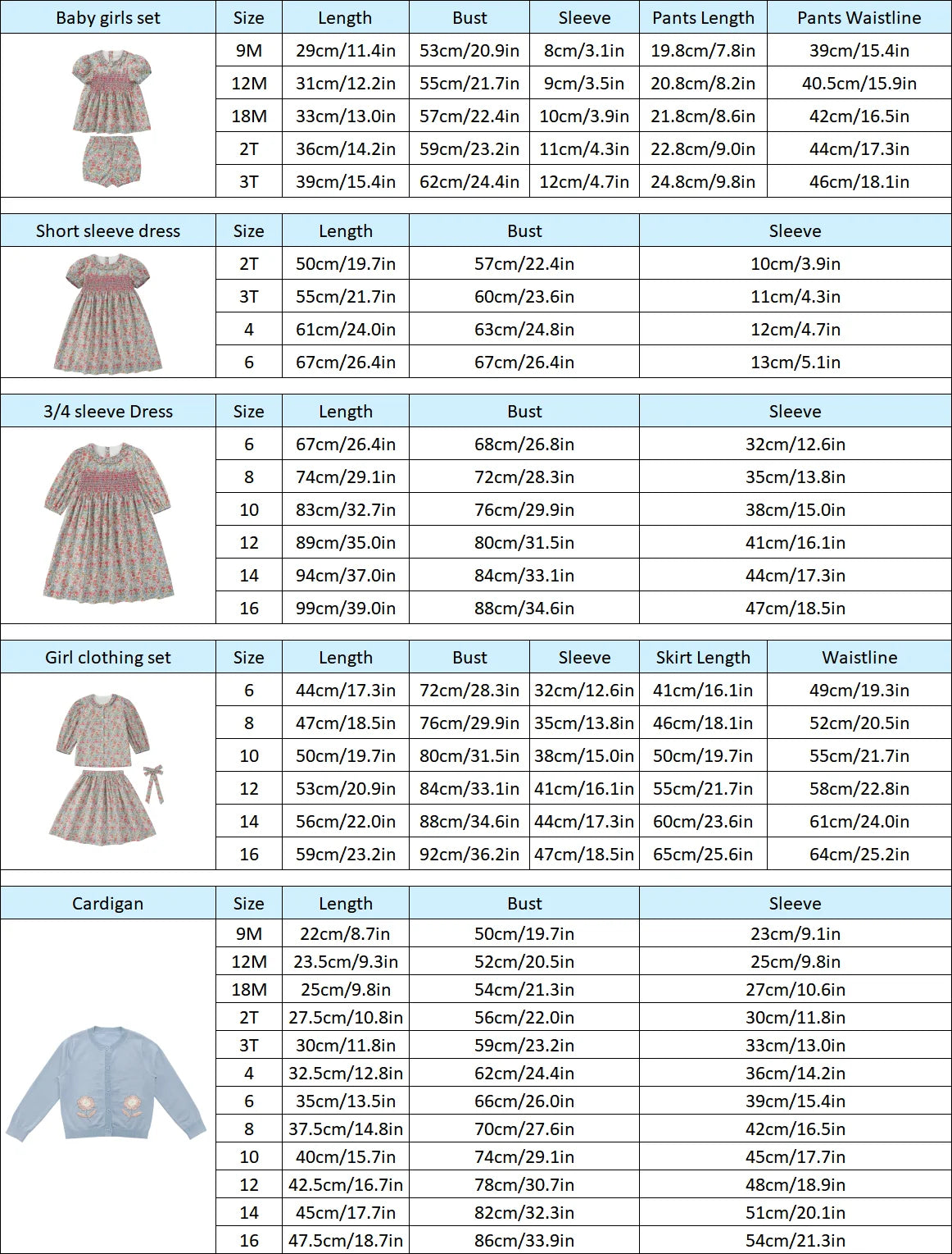 Chelsea Bloom Collection – Floral Smocked Baby Girl Overalls Set with Embroidery, Family Matching Outfit