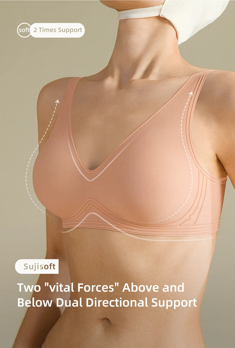 Seamless Push Up Bra for Women Wireless Padded Smooth Invisible Comfortable Bra Woman Breathable Bralettes Woman MX179