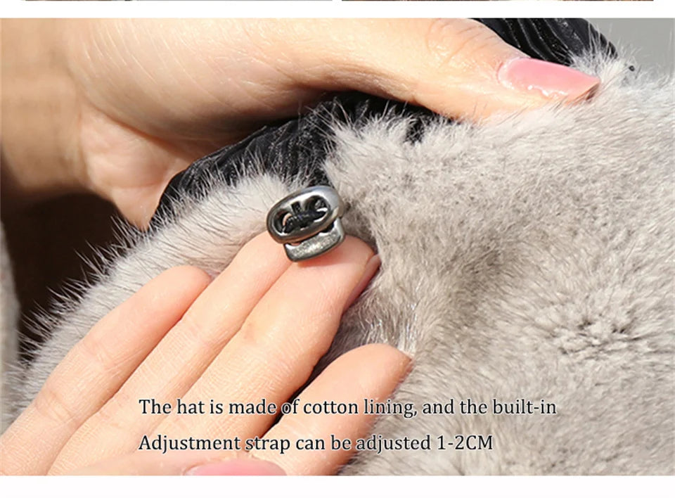 Whole Real Mink Fur Hat For Women's Caps Luxury Fashion Brand Real Fur Cap Christmas Hat Warm In Russian Winter Lady Fur Hat