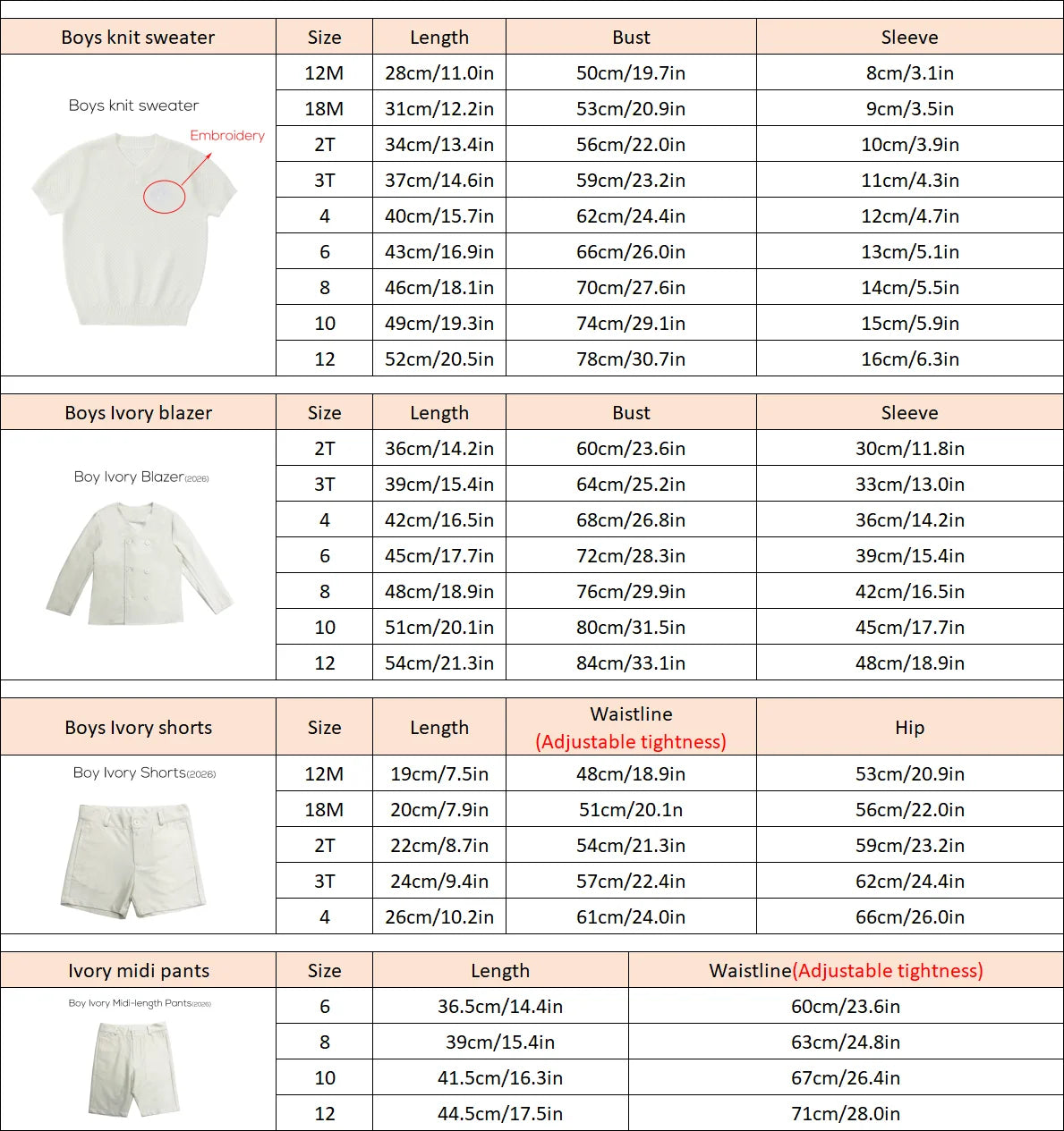 Spanish Sunset Collection SS26 Girls Puff Sleeves Dress Embroidery Sweater Boy V-neck Blazer Brothers Sisters Family Matching