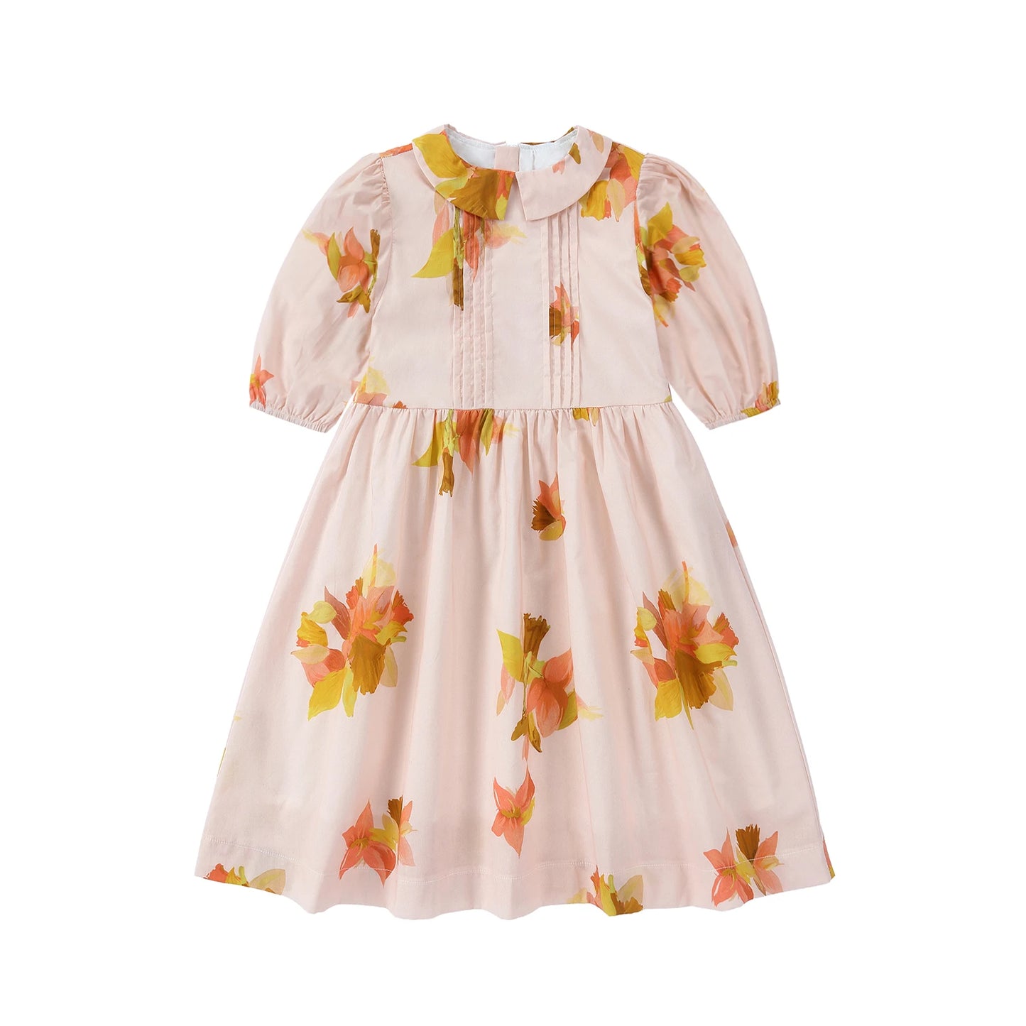 Spanish Sunset Collection SS26 Girls Puff Sleeves Dress Embroidery Sweater Boy V-neck Blazer Brothers Sisters Family Matching