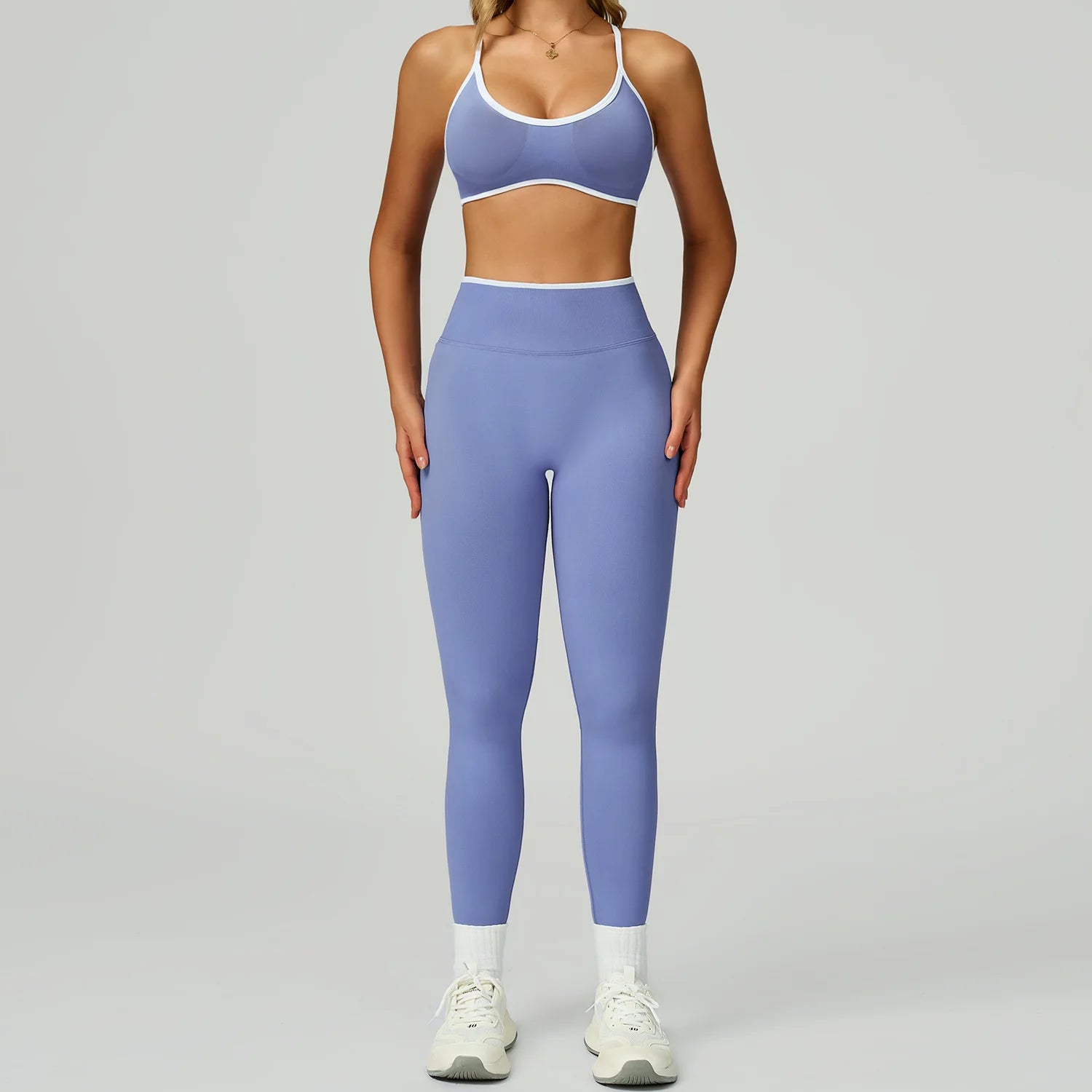 Seamless Yoga Set 2PCS Gym Workout Clothes Women Tracksuit Push Up Bra High Waist Leggings Fitness Top Sportswear Sports Suits