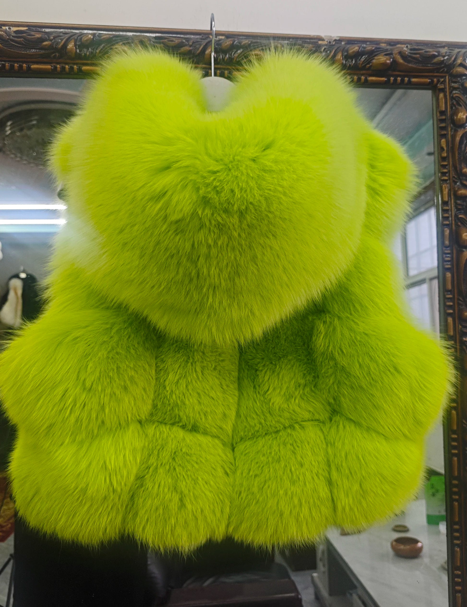 Real Fox Fur Vest Women's Genuine Silver Fox Short Jacket Sleeveless Hooded Fashion Casual Coats