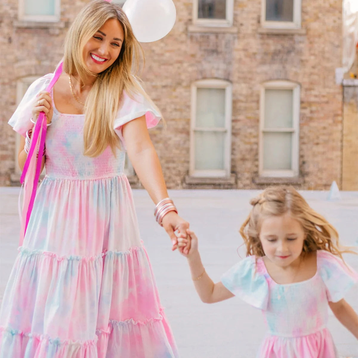 Bohemian Mom and Daughter Matching Summer Dress Set – Beach Family Outfits for Women & Girls