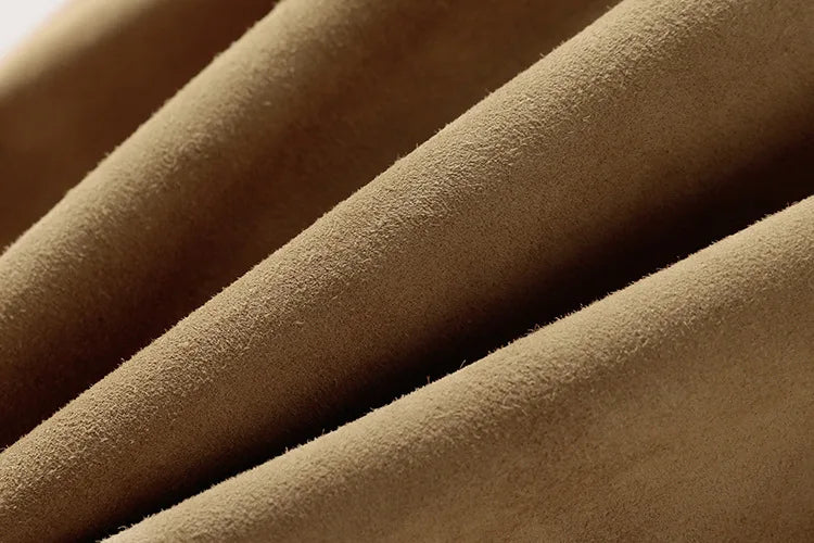 Natural Leather Women's Jacket Autumn Winter Khaki/Black Double Breasted Classic British Style Slim Sheepskin Long Trench Coat