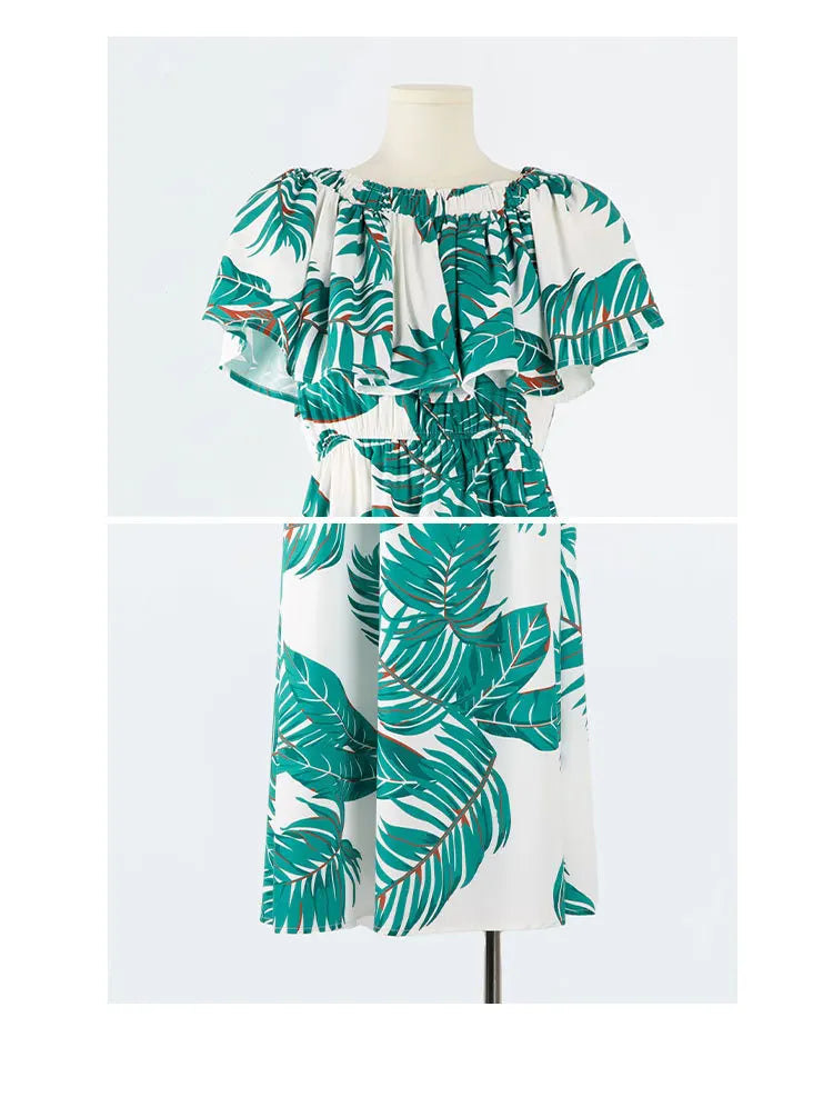 Beach Ware Clothes for Family Shirts Set Vacation Long Mother and Daughter Blue Dress for The Sea Resorts Look Father Son Outfit