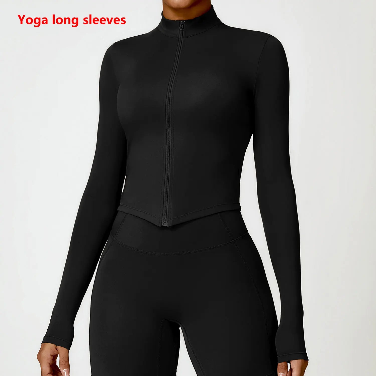 Women's Tracksuit Zipper Jacket Slim Fit Long Sleeved Fitness Coat Yoga Crop Tops Gym Push Up Jacket Running Workout Sweatshirts