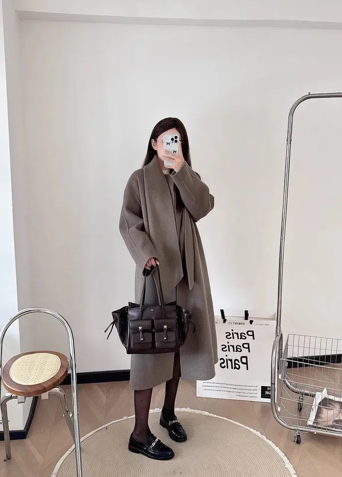 JW PEI Women's Large Capacity Crossbody Bag, Black Motorcycle Style Single Shoulder Handbag, Versatile Purse for Daily Commute