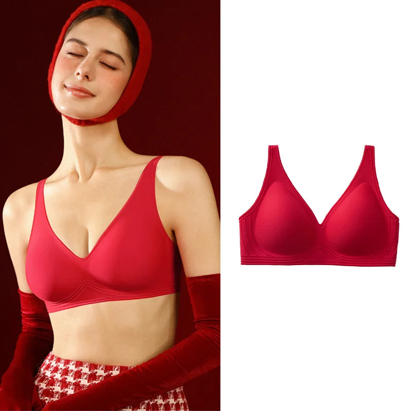 Seamless Push Up Bra for Women Wireless Padded Smooth Invisible Comfortable Bra Woman Breathable Bralettes Woman MX179